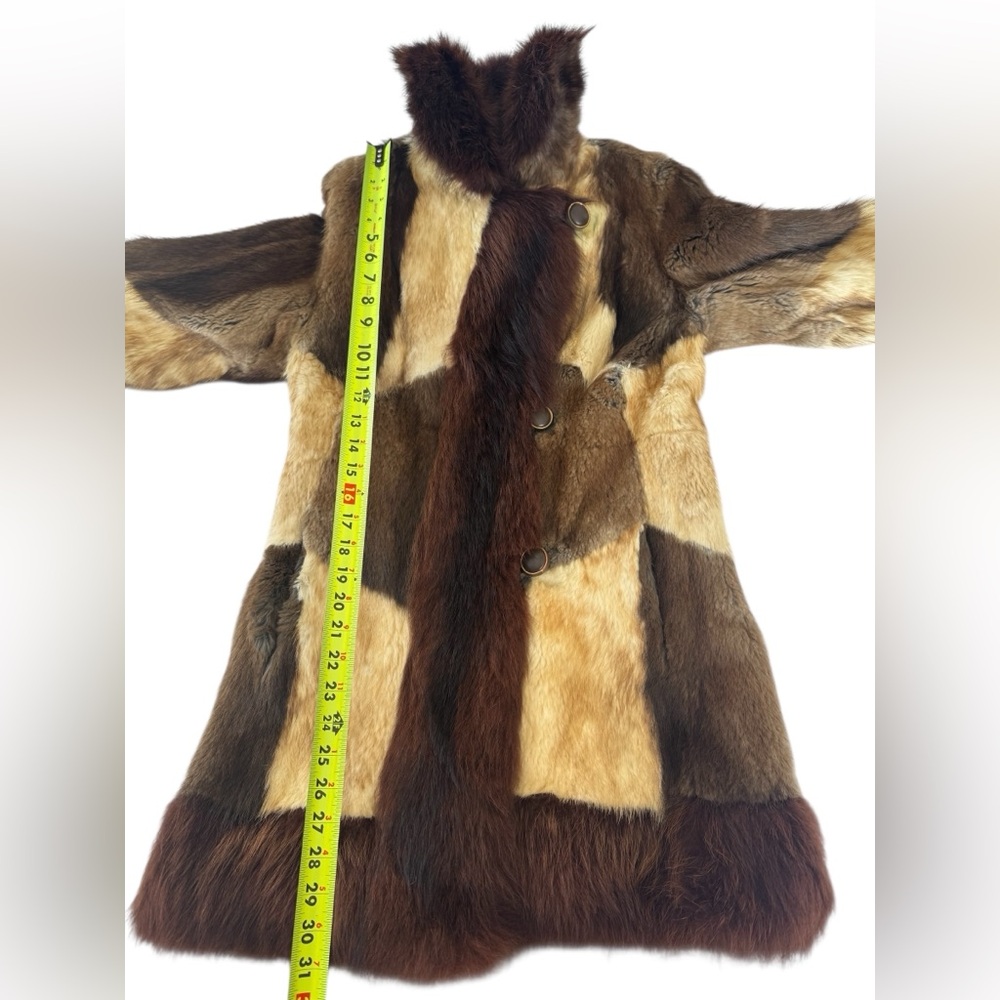 Vintage David green Anchorage Patchwork Genuine F… - image 16